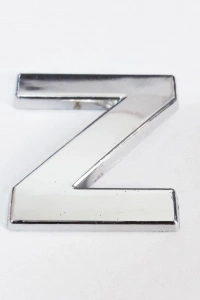 Cemax Z Harfi  3,75 cm Krom Yapışkanlı