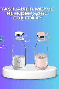 Çevre Dostu Cam Gövdeli Kablosuz Smoothie Blender