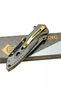 Chongming CM84 Çakı Titanyum Gold 20 cm Manuel, Kemerlikli