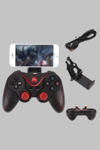 Çift Analog Joystick ve 14 Tuşlu Bluetooth Oyun Kumandası