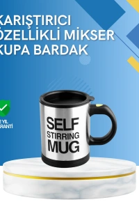 Çift Katmanlı Termos Özellikli Karıştırma Motorlu Kupa