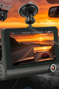 Çift Lens Araç Güvenlik Kamerası G Sensörlü Full HD