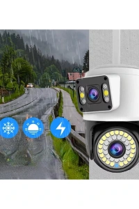 Çift Lensli Dış Mekan Wi-Fi Kamera