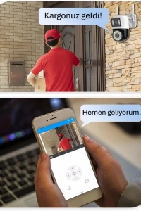 Çift Lensli Dış Mekan Wi-Fi Kamera