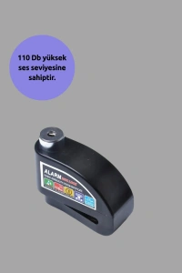 Çift Modlu 110dB Alarmlı Disk Kilidi Suya Dayanıklı