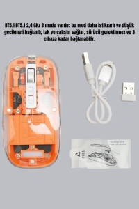Çift Modlu Fare – USB Alıcılı ve Bluetooth Bağlantılı