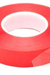 Çift Taraflı Akrilik Silikonize Bant 18 mm x 2 metre Kırmızı VHB