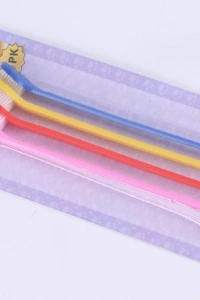 ÇIFT TARAFLI HAYVAN DIŞ FİRÇASI 4 LÜ SET