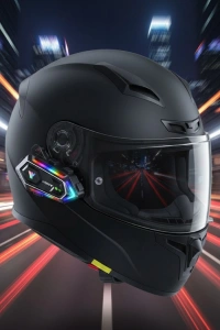 Çift Telefon Destekli Motosiklet Kask Bluetooth Kulaklık