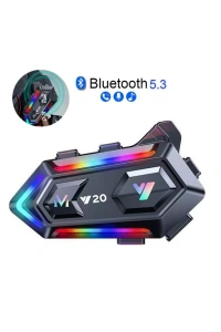 Çift Telefon Destekli Motosiklet Kask Bluetooth Kulaklık