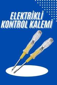 Çift Uçlu Kontrol Kalemi Elektrik Test Kalemi Şeffaf