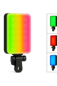 Clip-Fill Taşınabilir Mini RGB Led Selfie Işığı
