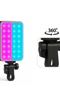 Clip-Fill Taşınabilir Mini RGB Led Selfie Işığı