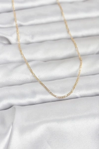 CM 14K Gold Renk 60 cm Zincirli Kadın Kolye