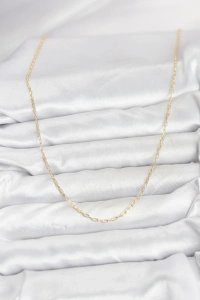 CM 14K Gold Renk Ataç Zincir Model 60 cm Kadın Kolye