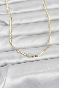 CM 14K Gold Renk Gemici Zincir Model 60 cm Kadın Kolye