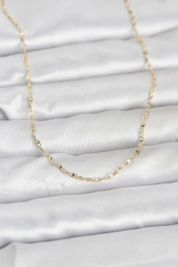 CM 14K Gold Renk Gemici Zincir Model 60 cm Kadın Kolye