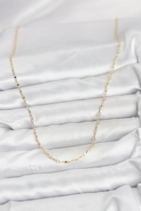 CM 14K Gold Renk Gemici Zincir Model 60 cm Kadın Kolye