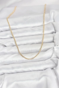 CM 14K Gold Renk Halka Model 60 cm Kadın Kolye