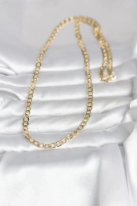 CM 14K Gold Renk Kalın Zincir Model 60 cm Kadın Kolye