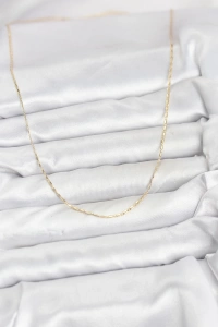 CM 14K Gold Renk Kesme Model 60 cm Kadın Kolye