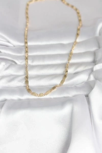 CM 14K Gold Renk Lazer Model 45 cm Kadın Kolye