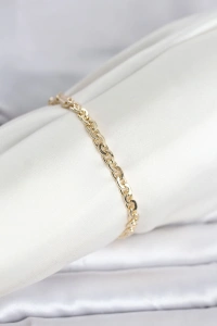 CM 14K Gold Renk Zincir Model Kadın Bileklik