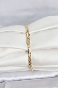 CM 14K Gold Renk Zincir Model Kadın Bileklik