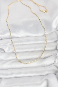 CM 14K Gold Renk Zincirli 60 cm Kadın Kolye