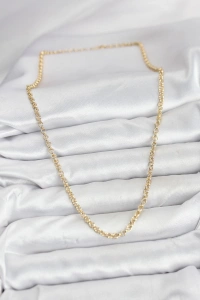 CM Gold Renk Pirinç Halkalı Model Kadın Kolye