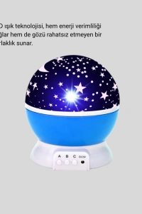 Çocuk Gece Lambası 6 Modlu Renkli LED Enerji Tasarruflu Masal Işığı