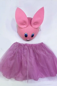 Çocuk Gösteri Kostümü Pembe Tavşan