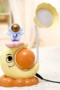 Çocuk Odası Ay ve Astronot Desenli Gece Lambası