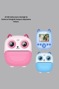 Çocuklar İçin Eğlenceli Dijital Kamera 1300mAh Şarjlı