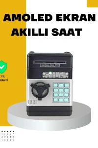 Çocuklar İçin Şifreli ATM Kasa Para Yutan Kumbara