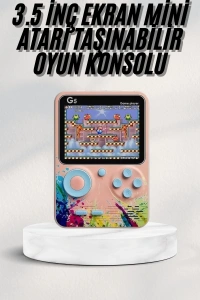 Çocuklara Özel 4K HD Retro Oyun Konsol El Atari Taşınabilir 500 Oyunlu