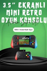 Çocukluğunuzun Oyunları Tek Cihazda – 500 Oyunlu El Konsolu
