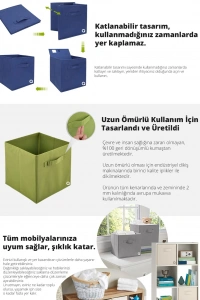 Çok Amaçlı Dolap İçi Düzenleyici Kutu - Mavi