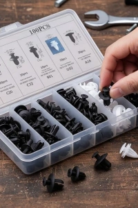 Çok Amaçlı Plastik Bağlantı Klipsi Seti 100 Parça