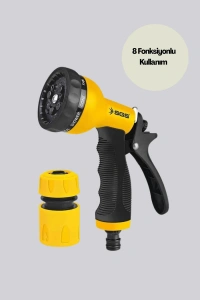 Çok Fonksiyonlu Bahçe Sulama Tabancası Ergonomik Basınçlı Sprey