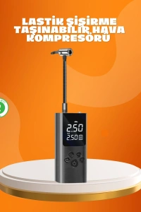 Çoklu Valf Adaptörlü Dijital Hava Pompası