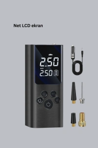 Çoklu Valf Adaptörlü Dijital Hava Pompası