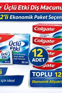 Colgate Üçlü Etki Diş Macunu 50 ml Çürük Koruma & Ferah Nefes 1 ADET