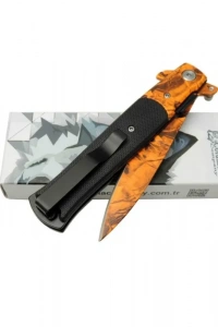 Columbia FST-5001 Turuncu Çakı 22 cm Manuel, Kemerlikli