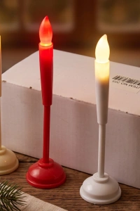 Çubuk Ayaklı LED Mum - Pilli - Dekoratif Aydınlatma