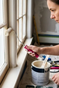 Dar Alan Boyama Rulosu 10 Cm Boya Fırça Seti 6 Adet Yedek Rulo Hediyeli