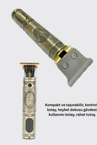 Dayanıklı Çelik Kafa ve Güçlü Motorlu Saç Sakal Makinesi