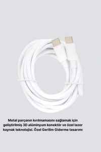 Dayanıklı Dış Kaplamalı 30W 5.0A Type-C Hızlı Şarj ve Data Kablosu