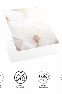 Decohandy 30x30 Cm Pvc Duvar Karosu 4Lü Paket - Japon Çiçeği