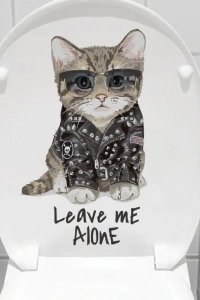 Decohandy Klozet Etiketi Leave Me Alone